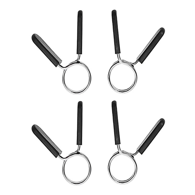 Barbell Clamp Clips, 4PCS Barbell Spring Collars 25mm Diameter For Weightlifting