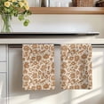 thumbnail image 7 of Brown Floral Kitchen Towels Set of 3, Vintage Rustic Flowers Botanical Spring Absorbent Dish Towels for Kitchen, Microfiber Hand Towel, Quick Drying Tea Towel for Cleaning Decorative Dishcloths, 7 of 7