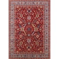 thumbnail image 1 of Ahgly Company Tapis d'Intérieur Rectangulaire Mi-Siècle Moderne Rouge Oriental, 5 Pieds x 7 Pieds, 1 of 6