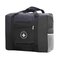 thumbnail image 3 of Tuvgenk Waterproof Foldable Travel Bag Portable Lightweight Carry On Bag with Luggage Trolley Sleeve for Airplane Travel Sports Weekend Trip, 3 of 5