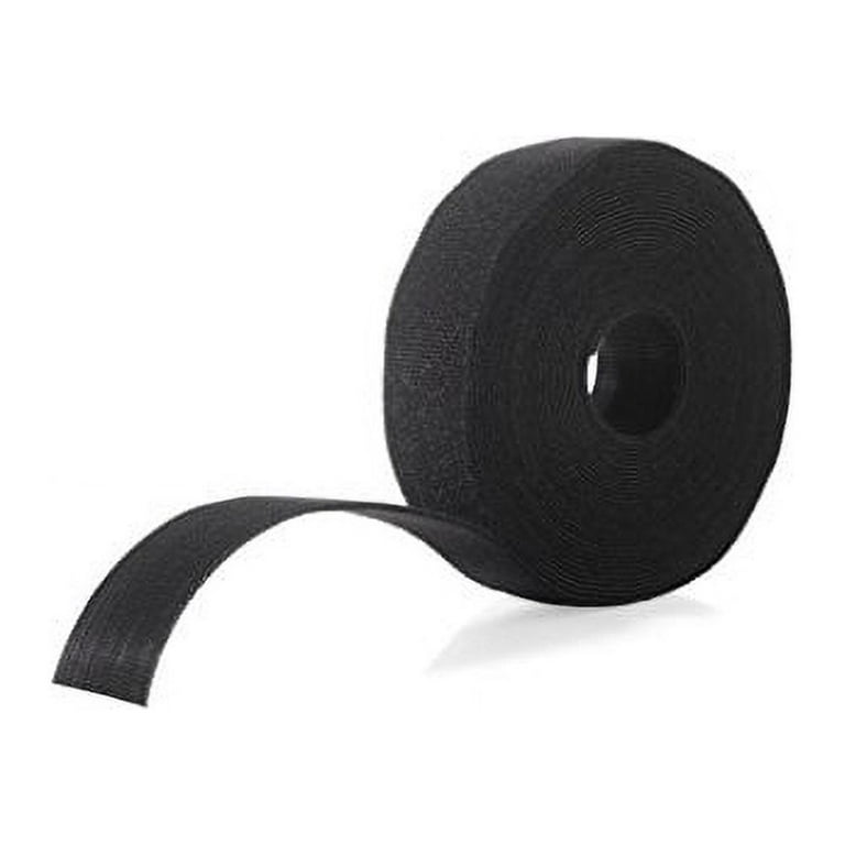 VELCRO Brand ONE-WRAP Double Sided Roll. Cut to Length Straps Heavy Duty.  Bundling Ties Fasten to Themselves for Secure Hold. 45 Ft x 1-1/2 In, Black