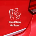 thumbnail image 3 of Walbest 1 Pcs Car Sticker - Mum Baby on Board Reflective Decals Sticker Decoration Universal Auto, 3 of 7