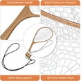 thumbnail image 2 of Fly Fishing Landing Net,Soft Mesh Trout Net with Safety Rope Lanyard,Catch and Release Net, 2 of 6