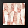 thumbnail image 2 of Vess, June Erica 20x20 Black Modern Framed Museum Art Print Titled - Red Earth Textile VII, 2 of 5