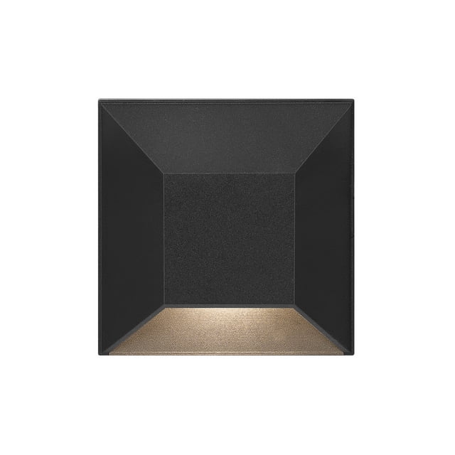 Hinkley Canada Nuvi LED Low-Voltage Deck Sconce Black 3" Square Light