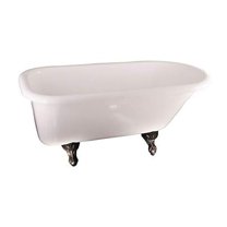 BarclayAsia Dbl Acrylic Roll Top WH