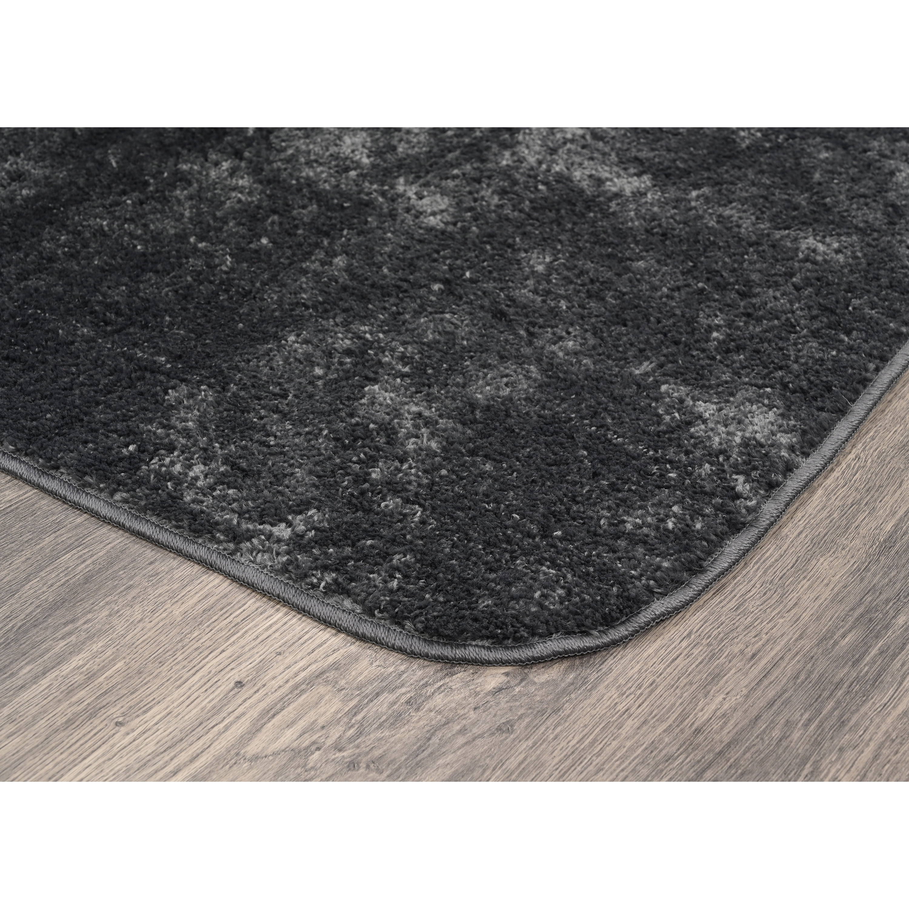 Garland Rug Gramercy Washable Bath Rug Set, 3-Piece (2 Bath Rugs, & Contour Rug) Cinder Gray
