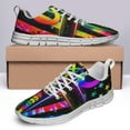 thumbnail image 4 of Autism Acceptance Tie Dye Shoes for Men Women Running Shoes Lightweight Walking Sneakers Mesh Athletic Sport Shoes White Size 8.5, 4 of 5