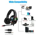 thumbnail image 6 of TSV 7.1 Surround Sound Gaming Headset Fit for PC, PS4/PS5, Xbox One, Nintendo Switch, Wired Headset with Noise Cancelling Mic, RGB Light, 3.5mm Over-Ear Headphones for Laptop, Tablet, Mobile, 6 of 8
