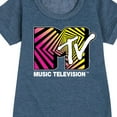 thumbnail image 3 of MTV Logo - Optical 80S - Toddler And Youth Girls Fleece Dress, 3 of 5