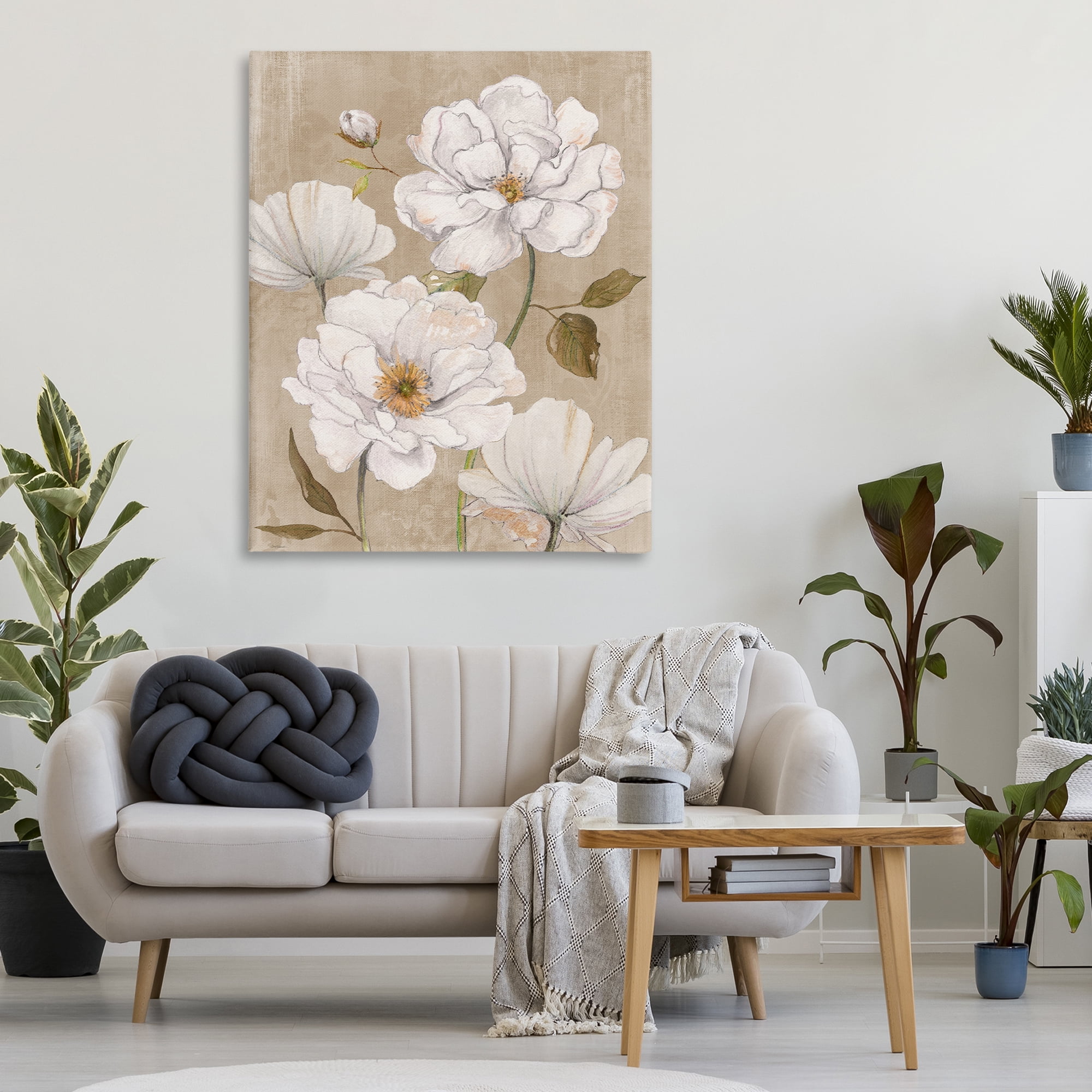 Stupell Industries Rustic Magnolia Blooms Canvas Wall Art, design by Carol Robinson