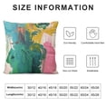 thumbnail image 5 of Orinice Abstract Brush Strokes Graphic Decorative Pillow Cover for Home Couch Living Room Bed Sofa, Durable Cotton Linen Pillow Case 1PC 22x22in, 5 of 5