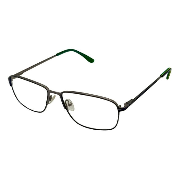 Perry Ellis Mens Ophthalmic Frame Silver Rectangle Metal Frame 371 1. 53mm