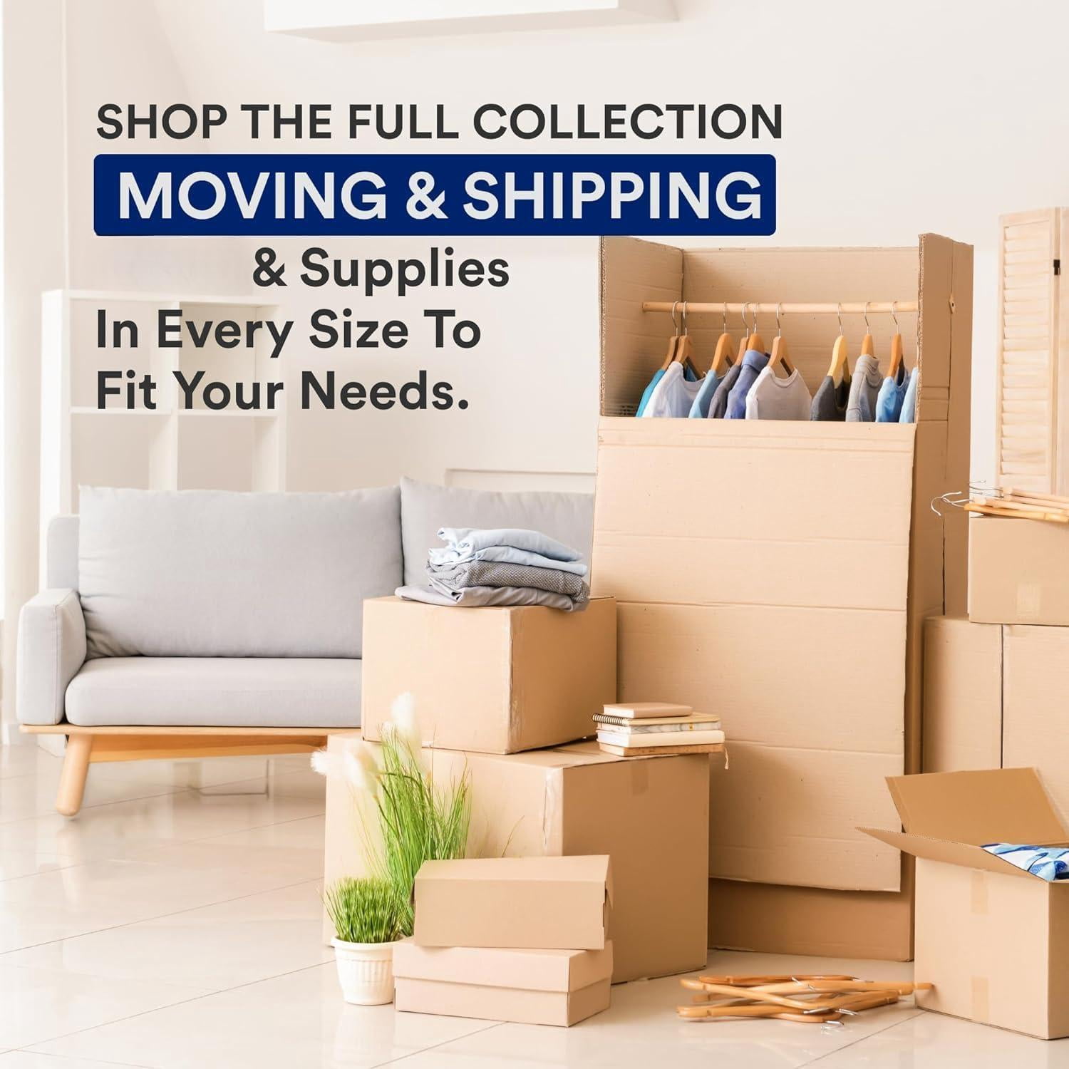 Moving Boxes 18"l X 14"w 12"h (20-pack) Medium - Corrugated Cardboard For Shipping  Mailing Packing Packaging And Storage