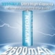 thumbnail image 2 of Batería KOSHARE AA NiMH de 2800 mAh, paquete de 8 con cargador, 2 of 6