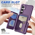 thumbnail image 4 of for Samsung Galaxy S24 FE Case Wallet with RFID Blocking Card Slots, Hybrid PU Leather + TPU Back Cover with Kickstand, Drop Protective Shockproof Phone Case for Samsung Galaxy S24 FE, Purple, 4 of 7