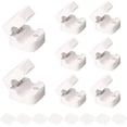 thumbnail image 2 of Gustave 8 Pack Magnetic Cable Management Clips Adhesive Phone Charger Cord Holder Under Desk Wire Organizer Keeper for Home Office Car Wall Desktop (White), 2 of 10