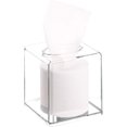 thumbnail image 4 of Caja dispensadora de pañuelos acrílica, soporte de cubierta, organizador de servilletas cuadrado transparente para almacenamiento de baño, cocina y dormitorio de oficina, 4 of 5