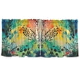thumbnail image 7 of Yayeee Kitchen Curtains Tier Set of 2 Light Filtering 57"x24" Over Sink Window Panels, Colorful Plants, 7 of 7