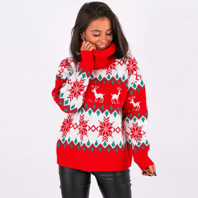 Ugly christmas sweater clearance turtleneck