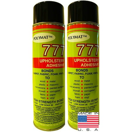 QTY 2 POLYMAT 777 Spray Glue Adhesive Great for