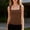 *Coffee, variant on ClodeEU Women's Solid Color Square Neck Tank Top,Summer Casual Slim Fit Sleeveless Basic Cami Army Green,Women's Plus L
