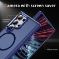 thumbnail image 5 of TECH CIRCLE For Samsung Galaxy S25 Ultra Translucent Back Case 6.9" 2025, Compatible with MagSafe and Magnetic Accessories, Lightweight Slim Case, Shockproof Protective Cute Phone Cover, Darkblue, 5 of 8