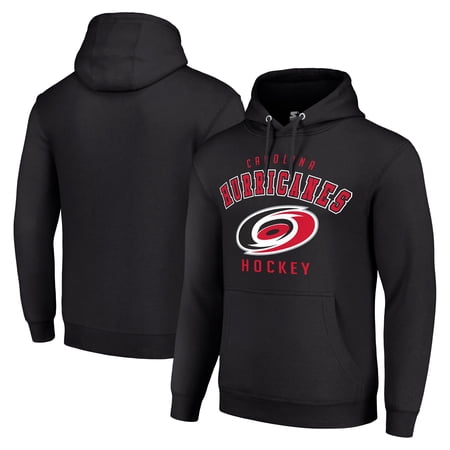 Men s Starter Black Carolina Hurricanes Logo Pullover Hoodie