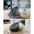 thumbnail image 4 of Perixx PERIMICE-719RX Wireless 2.4G Rechargeable Ergonomic Mouse - Duo Wired and Wireless Charging Feature - Wireless Charger Included - Black, 4 of 11