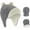 Gray, variant on Rising Star Infant Baby Winter Hats and Mittens Set - Baby Boy and Girls Winter Hat 0-6 Months