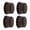 Light brown, variant on 4Pcs Guitar Contral Knobs, Clear Knobs Electric Guitar Bass Top Hats Knobs Speed Volumes Tone Control Knobs Replacement