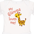 thumbnail image 4 of Inktastic My Glamma Loves me- cute giraffe Boys or Girls Long Sleeve Baby Bodysuit, 4 of 5