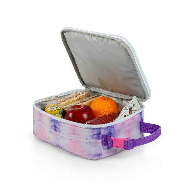 Arctic Zone Kids Classics Utility Reusable Lunch Box with Microban Lining and Ice Pack, Tie Dye