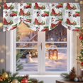 thumbnail image 6 of Christmas Snowman Tie Up Valances Curtain, Winter Truck Tree Red Barn Snowflake Adjustable Rod Pocket Short Window Treatment Tie Up Curtains Valances for Kitchen Living Room Bathroom 42x12 Inches, 6 of 9