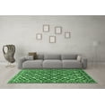 thumbnail image 3 of Ahgly Company Indoor Rectangle Persian Emerald Green Traditional Area Rugs, 7' x 9', 3 of 4