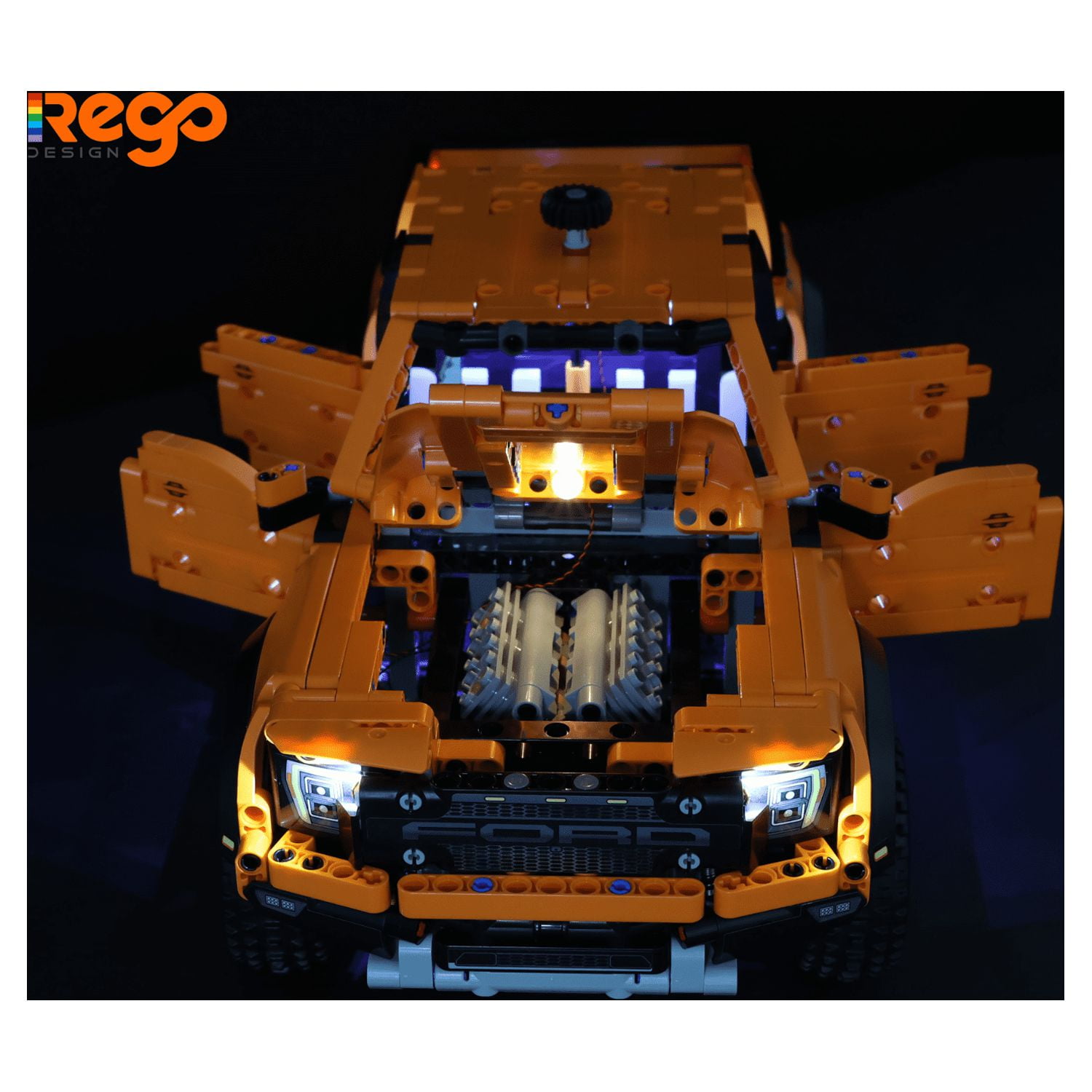 REGO DESIGN LED Creative Lighting Building Kit Set for 42126 Set
