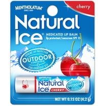 Mentholatum Natural Ice Lip Balm - Cherry - 0.15 oz - SPF 15 - pack of 3