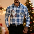 thumbnail image 4 of SGFCWSX Men's Plaid Shirt Long Sleeve Button Down Casual Regular Fit with Chest Pocket Shirts Multicolor Size S, 4 of 5