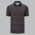 thumbnail image 2 of CONZONE Men's Polo Shirt Short Sleeve Casual Polo Shirts For Men Graphic Collared Cozy Summer Golf Shirts, 2 of 4