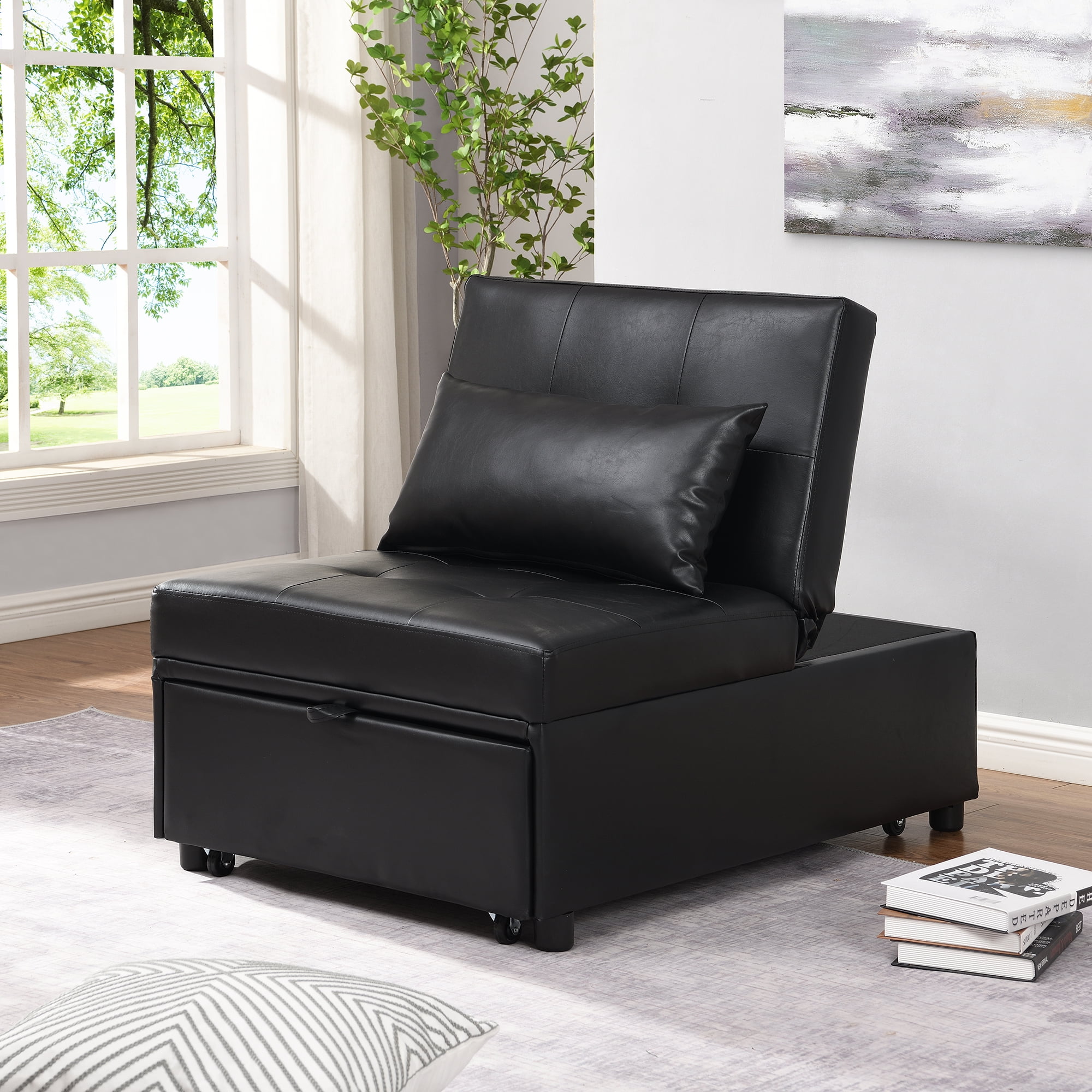 Lifestyle solutions jordan functional sleeper cheap ottoman with pull out bed