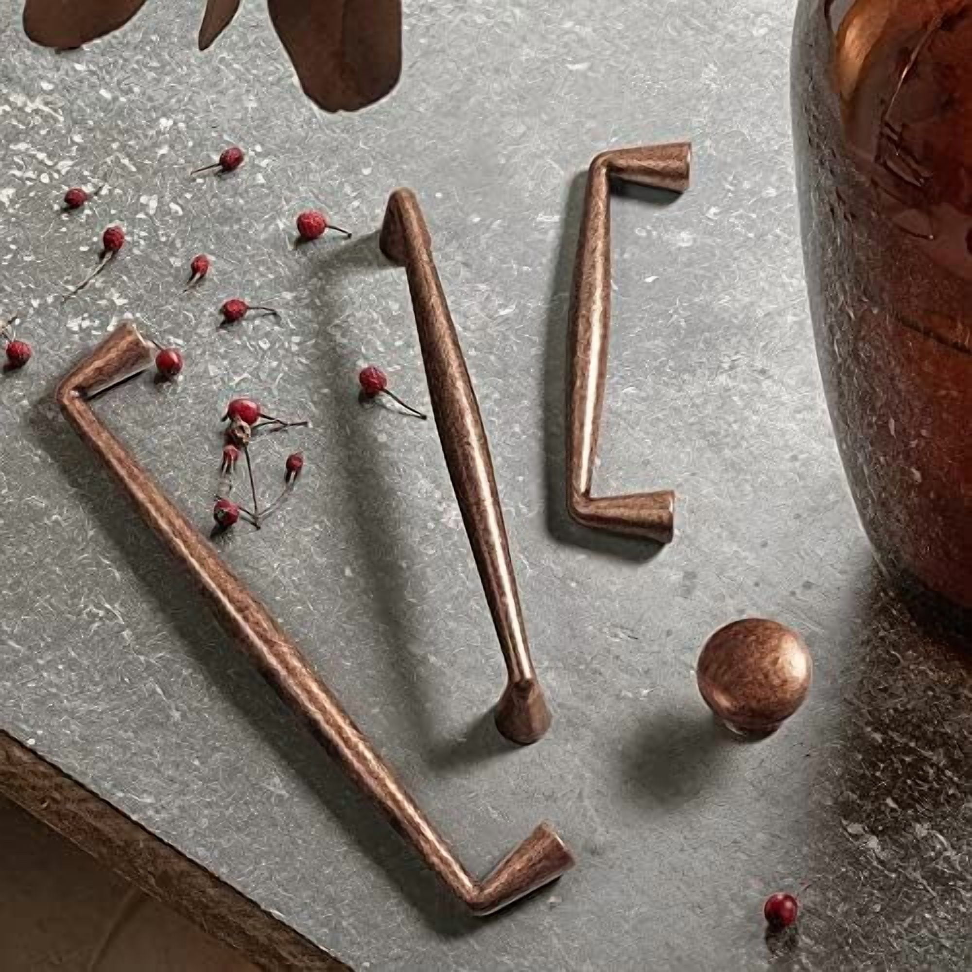 Vintage Retro Antique Copper Zinc Alloy Cabinet Handles - 7.56''(192mm) Hole Center Affordable Luxury Cabinet Pull Hardware for Bedroom, Kitchen, 6 Pack……