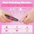 thumbnail image 2 of Nail Drill Machine, 30000rpm Professional Rechargeable Nail Drill Kit with 2000mAh Phone Power Bank, 2 of 9