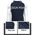 thumbnail image 3 of GBH Mens Long Sleeve Raglan Waffle Knit Tee (S-5XL), 3 of 6