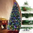thumbnail image 4 of Patiojoy 9ft Hinged Life-Like Christmas Tree W/ 780 LED Lights Pre-Lit Artificial Xmas Tree W/ 2599 PE & PVC Leaves, 4 of 10