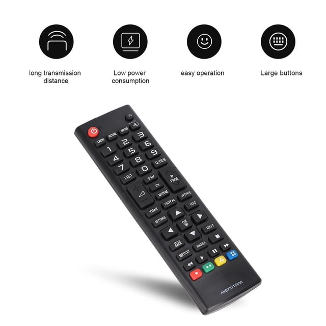 Wchiuoe HD TV Remote Control, Long Transmission Distance Remote Control, Whole Family For AKB73715606