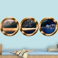 thumbnail image 2 of VWAQ Wilderness Wall Decals For Kids - Nature Window Clings Wall Stickers, Submarine Window Decor -SPW26 (Bronze, 20" Diameter), 2 of 2
