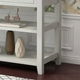 thumbnail image 2 of Karl home Console Table Entryway Desk, Sofa Side Table with 3 Drawers 2 Bottom Storage Shelves, Vintage TV Stand for Hallway Living Room Office, Antique White 29.9" H, 2 of 7