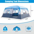 thumbnail image 5 of Al Fresco 14 Person Family Camping Tent, Large Family Tent for Outdoor Camping, Party, Easy Up, 5 of 5
