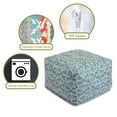thumbnail image 6 of Majestic Home Goods Indoor Cotton Emerald Charlie Ottoman Pouf, 6 of 6