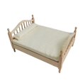 thumbnail image 1 of STARTIST 1Pcs 1 12 Échelle Maison de Poupée Lit Double Miniature Détaillé Mignon pour Filles Garçons avec Matelas, 1 of 8